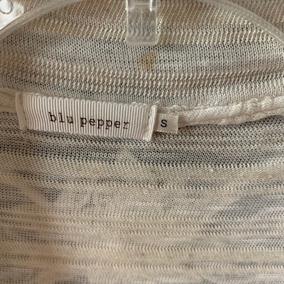 Blu Pepper Crochet Waterfall Cardigan - sz S - Picture 8 of 10